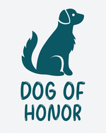 Dog Of Honor: Best Man Furry Friend Wedding Dog Dog of Honor Country Rustic Ring Bearer Dressed To The Ca-nines I Do