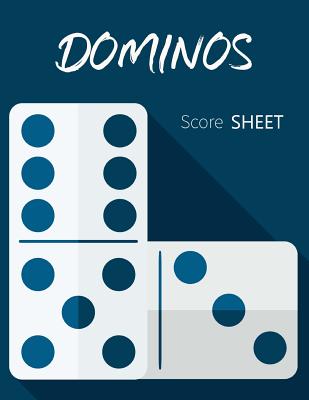 Dominos Score Sheet: Dominos Score Game Record Book, Dominos Score Keeper, Size 8.5 x 11 Inch, 100 Pages - Publishing, Narika