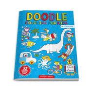 Doodle Coloring for Kids: Blue Edition