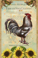 Dot Grid Journal - Rooster and Sunflower Farm Collage Notebook: Convenient Size Dot Bullet Points for Journal or Diary