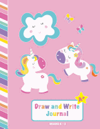 Draw and Write Journal: Grades K-2: Primary Composition Notebook, Top Half for Drawing, Bottom Half Lined for Writing Practice (Solid Primary Lines + Dotted Middle Lines), 0.5 Inch Ruled, 8.5x11 Inch Page
