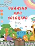 Drawing and coloring: Zoo animals ( wild animals )