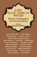 Early Black American Writers