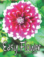 Easy Flower: Coloring Book.