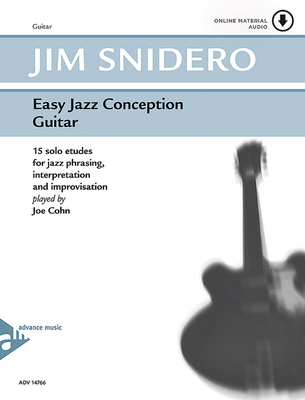 Easy Jazz Conception Guitar: 15 Solo Etudes for Jazz Phrasing, Interpretation and Improvisation, Book & Online Audio - Snidero, Jim