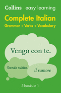 Easy Learning Italian Complete Grammar, Verbs and Vocabulary (3 books in 1): Trusted Support for Learning