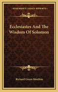 Ecclesiastes and the Wisdom of Solomon