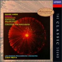 Edgard Varese: Arcana; Intgrales; Ionisation; William Kraft: Contextures; Concerto for Percussion - Charles DeLancey (percussion); Charlotte Sax (violin); Forrest Clark (percussion); Los Angeles Percussion Ensemble;...