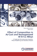 Effect of Composition in As-Cast and Homogenized Al-Si-Cu Alloys