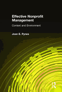 Effective Nonprofit Management: Context and Environment