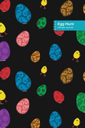 Egg Hunt Lifestyle Journal, Blank Write-in Notebook, Dotted Lines, Wide Ruled, Size (A5) 6 x 9 In (Royal Blue)