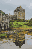 Eilean Donan Castle - Blank Notebook with Fleur de Lis Corners: Soft Cover, 6 X 9 Journal, 100 Pages