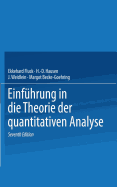 Einfhrung in die Theorie der quantitativen Analyse