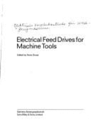 Electrical Feeddrives for Machine Tools