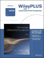 Elementary Differential Equations, 11e Loose-Leaf Print Companion WileyPLUS