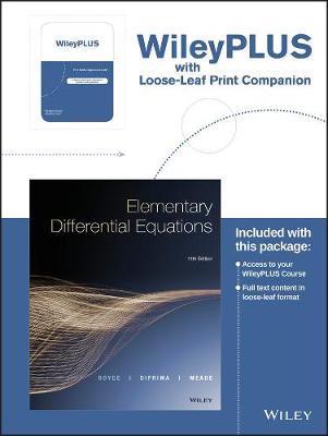 Elementary Differential Equations, 11e Loose-Leaf Print Companion WileyPLUS - Boyce, William E.