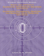 Elementary Differential Equations and Boundary Value Problems: Solutions Manual