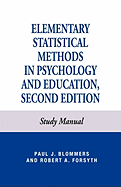 Elementary Statistical Methods in Psychology: and Education, Study Manual