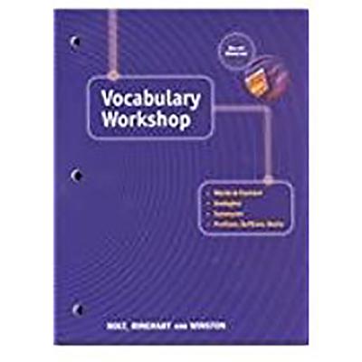 Elements of Language: Vocabulary Workshop Grade 12 Sixth Course - Holt Rinehart and Winston (Prepared for publication by)