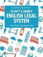 Elliott and Quinns English Legal System