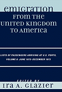 Emigration from the United Kingdom to America: Lists of Passengers Arriving at U.S. Ports, June 1873 - December 1873