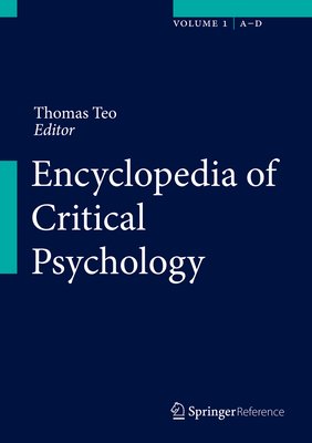 Encyclopedia of Critical Psychology - Teo, Thomas (Editor)