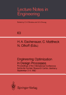 Engineering Optimization in Design Processes: Proceedings of the International Conference, Karlsruhe Nuclear Research Center, Germany, September 3-4, 1990