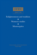 Enlightenment and tradition; Women's studies; Montesquieu