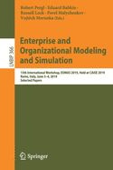 Enterprise and Organizational Modeling and Simulation: 15th International Workshop, EOMAS 2019, Held at CAiSE 2019, Rome, Italy, June 3-4, 2019, Selected Papers