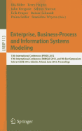 Enterprise, Business-process and Information Systems Modeling: 13th International Conference, Bpmds 2012, 17th International Conference, EMMSAD 2012, and 5th Eurosymposium, Held at Caise 2012, Gdansk, Poland, June 25-26, 2012, Proceedings