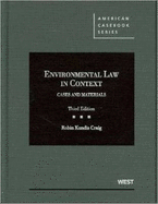 Environmental Law in Context: Cases and Materials