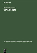 Epinikion: General Form in the Odes of Pindar