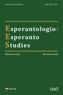 Esperantologio / Esperanto Studies. Nova Serio / New Series 4 (12)