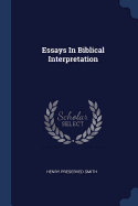 Essays In Biblical Interpretation