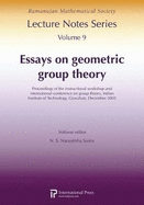 Essays on Geometric Group Theory: Proceedings of the Instructional Workshop and International Conference on Group Theory