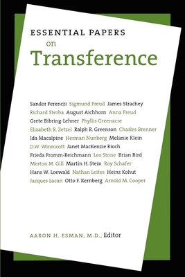 Essential Papers on Transference - Esman, Aaron H, MD (Editor)