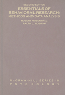 Essentials of Behavioral Research: Methods and Data Analysis - Rosenthal, Robert, Dr., and Rosnow, Ralph L