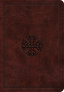 ESV Large Print Bible (Trutone, Mahogany, Mosaic Cross Design)