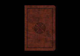 ESV Large Print Compact Bible (Trutone, Brown, Mosaic Cross Design)