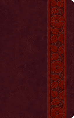 ESV Large Print Personal Size Bible (Trutone, Mahogany, Trellis Design) - 