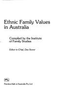 Ethnic Family Values in Australia - Storer, Des (Editor), and Institute of Family Studies