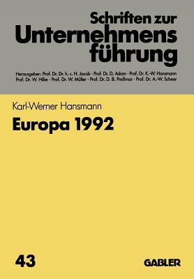 Europa 1992 - Hansmann, Karl-Werner (Editor)