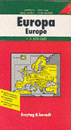 Europa, Autokarte: Neu, Mit Ortsverzeichnis = Carte Routiere = Road Map = Carta Stradale: 1:3 500 000