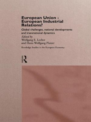 European Union - European Industrial Relations?: Global Challenge, National Development and Transitional Dynamics - Lecher, Wolfgang (Editor), and Platzer, Hans-Wolfgang (Editor)