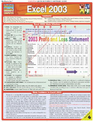 Excel 2003: Reference Guide - BarCharts, Inc.