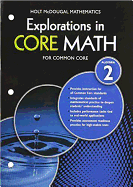 Explorations in Core Math: Common Core Student Edition (Softcover) Algebra 2