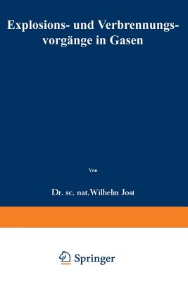 Explosions- Und Verbrennungsvorgange in Gasen - Jost, Wilhelm