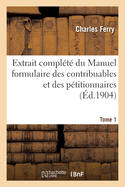 Extrait complt du Manuel formulaire des contribuables