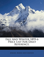 Fall and Winter 1895-6 Price List for Daily Reference.