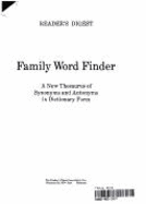 Family Word Finder - Reader's Digest
